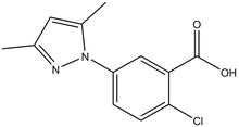 2-Chloro-5-(3,5-dimethyl-pyrazol-1-yl)-benzoic acid 500mg