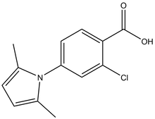 2-Chloro-4-(2,5-dimethyl-pyrrol-1-yl)-benzoic acid 500mg