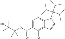 4-Chloro-1-(triisopropylsilyl)-1H-pyrrolo[2,3-B]-pyridine-5-boronic acid pinacol ester 250mg