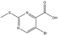 5-Bromo-2-(methylsulfanyl)-4-pyrimidine-carboxylic acid 1g