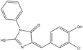 (5E)-5-(3-Chloro-4-hydroxybenzylidene)-2-mercapto-3-phenyl-3,5-dihydro-4H-imidazol-4-one 500mg