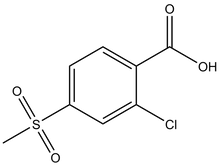 2-Chloro-4-methylsulfonylbenzoic acid, 25g