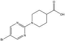 1-(5-Bromopyrimidin-2-yl)piperidine-4-carboxylic acid 500mg