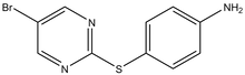 4-[(5-Bromopyrimidin-2-yl)thio]phenylamine 500mg