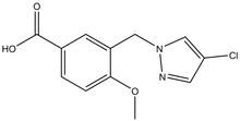 3-[(4-Chloro-1H-pyrazol-1-yl)methyl]-4-methoxybenzoic acid 500mg