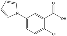 2-Chloro-5-pyrrol-1-yl-benzoic acid, 500mg