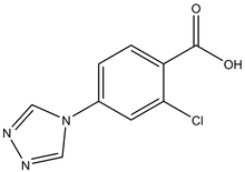 2-Chloro-4-[1,2,4]triazol-4-yl-benzoic acid 500mg