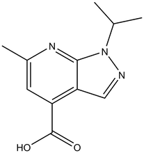 1-Isopropyl-6-methyl-1H-pyrazolo[3,4-b]pyridine-4-carboxylic acid 500mg
