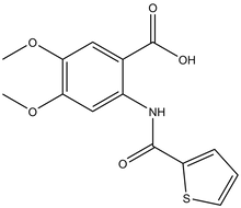 4,5-Dimethoxy-2-[(thiophene-2-carbonyl)-amino]-benzoic acid