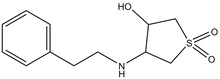 1,1-Dioxo-4-phenethylamino-tetrahydro-1lambda*6*-thiophen-3-ol 500mg