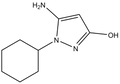 5-Amino-1-cyclohexyl-1H-pyrazol-3-ol 500mg