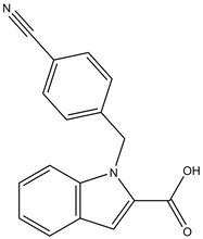 1-(4-Cyanobenzyl)-1H-indole-2-carboxylic acid 500mg