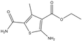 Ethyl 2-amino-5-(aminocarbonyl)-4-methylthiophene-3-carboxylate 500mg