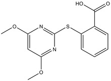 2-[(4,6-Dimethoxypyrimidin-2-yl)thio]benzoic acid 500mg