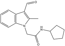 N-Cyclopentyl-2-(3-formyl-2-methyl-indol-1-yl)-acetamide 500mg