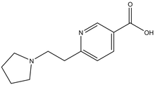 6-[2-(Pyrrolidin-1-yl)ethyl]pyridine-3-carboxylic acid 500mg