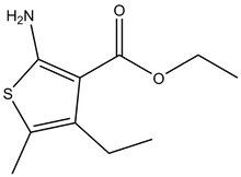 Ethyl 2-amino-4-ethyl-5-methylthiophene-3-carboxylate 500mg