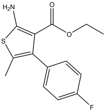 Ethyl 2-amino-4-(4-fluorophenyl)-5-methylthiophene-3-carboxylate 500mg