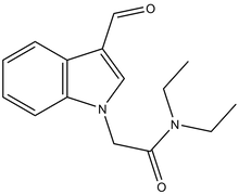 N,N-Diethyl-2-(3-formyl-indol-1-yl)-acetamide 500mg
