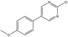 2-Chloro-5-(4-methoxyphenyl)pyrimidine, 500mg