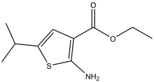Ethyl 2-amino-5-isopropylthiophene-3-carboxylate 500mg