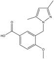 3-(3,5-Dimethyl-pyrazol-1-ylmethyl)-4-methoxy-benzoic acid, 500mg