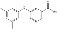 3-(2,6-Dimethyl-pyrimidin-4-ylamino)-benzoic acid 500mg