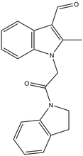 1-[2-(2,3-Dihydro-indol-1-yl)-2-oxo-ethyl]-2-methyl-1H-indole-3-carbaldehyde 500mg