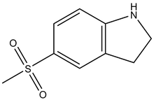 2,3-Dihydro-5-(methylsulfonyl)-(1H)-indole 1g
