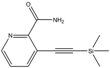 3-Trimethylsilanylethynyl-pyridine-2-carboxylic acid amide 500mg