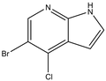 5-Bromo-4-chloro-1H-pyrrolo[2,3-b]pyridine, 250mg
