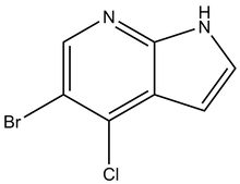 5-Bromo-4-chloro-1H-pyrrolo[2,3-b]pyridine, 250mg