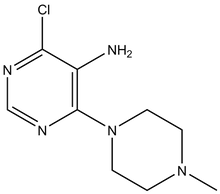 4-Chloro-6-(4-methyl-piperazin-1-yl)-pyrimidin-5-ylamine 500mg
