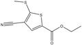 Ethyl 4-cyano-5-(methylthio)thiophene-2-carboxylate 250mg