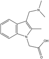 (3-Dimethylaminomethyl-2-methyl-indol-1-yl)-acetic acid 500mg