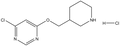 4-Chloro-6-(3-piperidinylmethoxy)pyrimidine hydrochloride 500mg