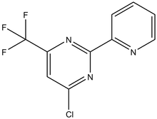 4-Chloro-2-(2-pyridinyl)-6-(trifluoromethyl)-pyrimidine 500mg