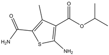 Isopropyl 2-amino-5-(aminocarbonyl)-4-methylthiophene-3-carboxylate 500mg