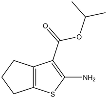 Isopropyl 2-amino-5,6-dihydro-4H-cyclopenta-[b]thiophene-3-carboxylate 500mg