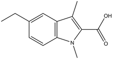 5-Ethyl-1,3-dimethyl-1H-indole-2-carboxylic acid, 500mg