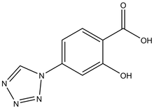 2-Hydroxy-4-(1H-tetrazol-1-yl)benzoic acid 500mg