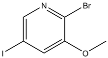 2-Bromo-5-iodo-3-methoxypyridine 250mg