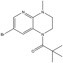 1-(7-Bromo-4-methyl-3,4-dihydropyrido[2,3-b]-pyrazin-1(2H)-yl)-2,2-dimethylpropan-1-one, 100mg