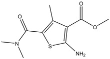 Methyl 2-amino-5-[(dimethylamino)carbonyl]-4-methylthiophene-3-carboxylate 500mg