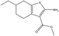 Methyl 2-amino-6-ethyl-4,5,6,7-tetrahydro-1-benzothiophene-3-carboxylate 500mg