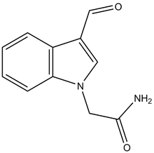 2-(3-Formyl-indol-1-yl)-acetamide 500mg