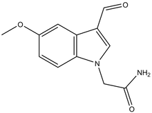 2-(3-Formyl-5-methoxy-indol-1-yl)-acetamide 500mg