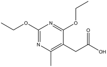 (2,4-Diethoxy-6-methyl-pyrimidin-5-yl)-acetic acid 500mg