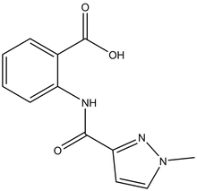 2-[(1-Methyl-1H-pyrazole-3-carbonyl)-amino]-benzoic acid, 500mg
