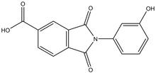 2-(3-Hydroxyphenyl)-1,3-dioxoisoindoline-5-carboxylic acid 500mg